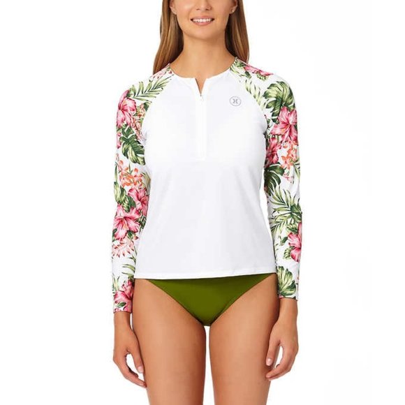 Hurley Other - Hurley Ladies' Quarter Zip Rashguard UPF 50+ 4-Way Stretch NWT